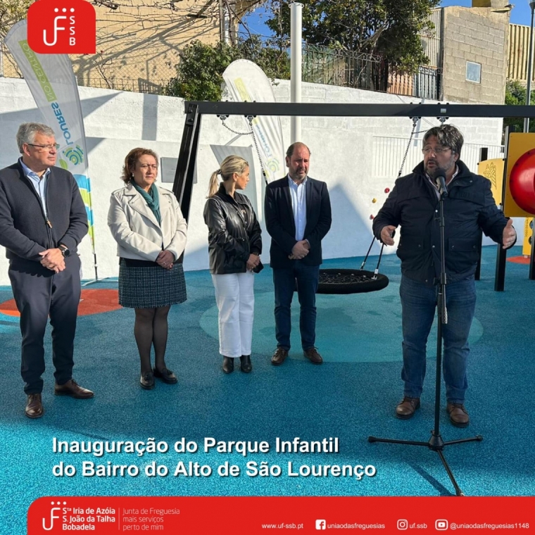 Inauguração do parque infantil do bairro Alto de São Lourenço