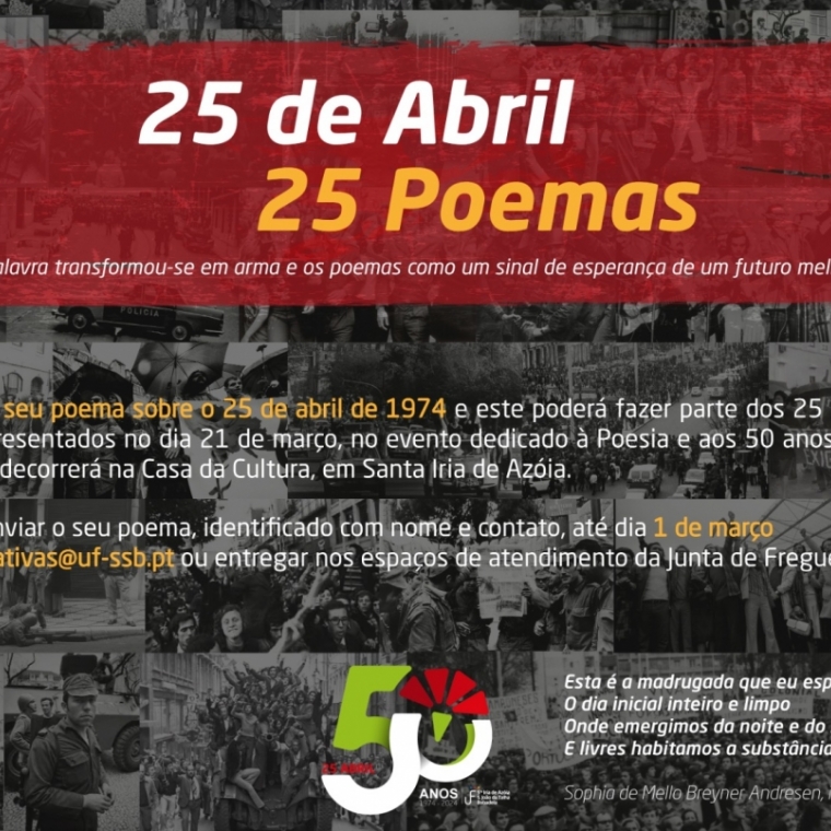 25 de abril, 25 poemas